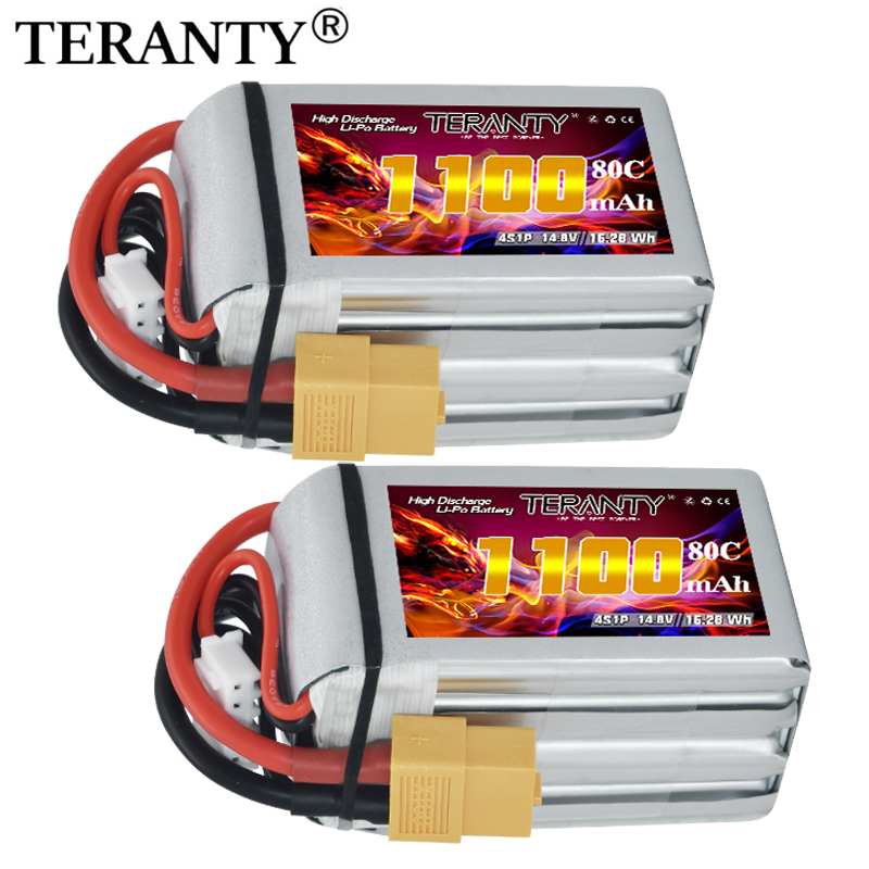 Drone Racing Battery - بطارية ليثيوم بوليمر TERANTY 4S 1100mAh