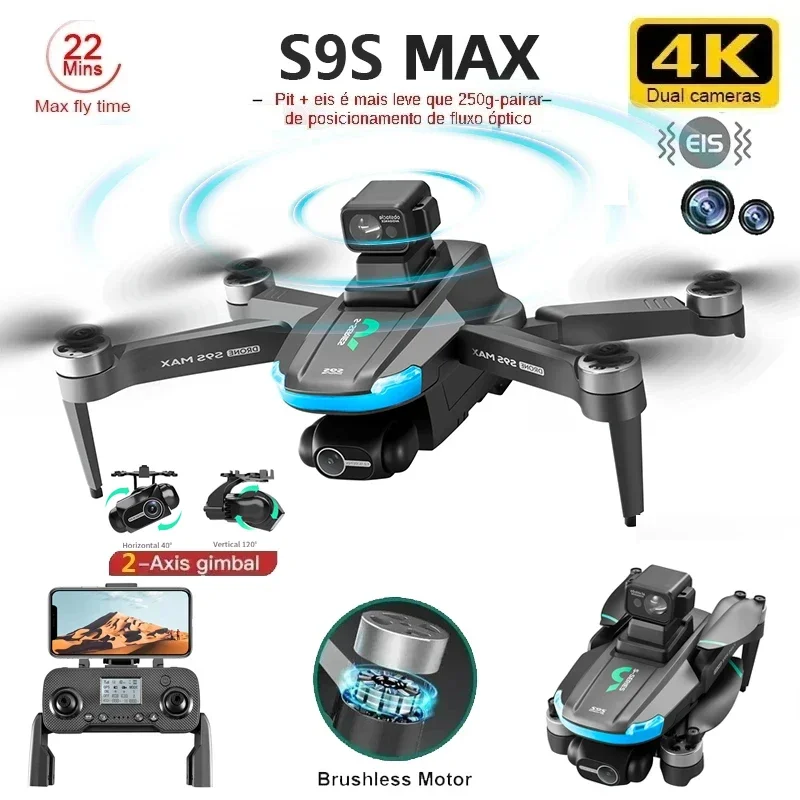 جديد S9S ماكس طائرة صغيرة بدون - مراجعة Drone Racing Camera وسعره