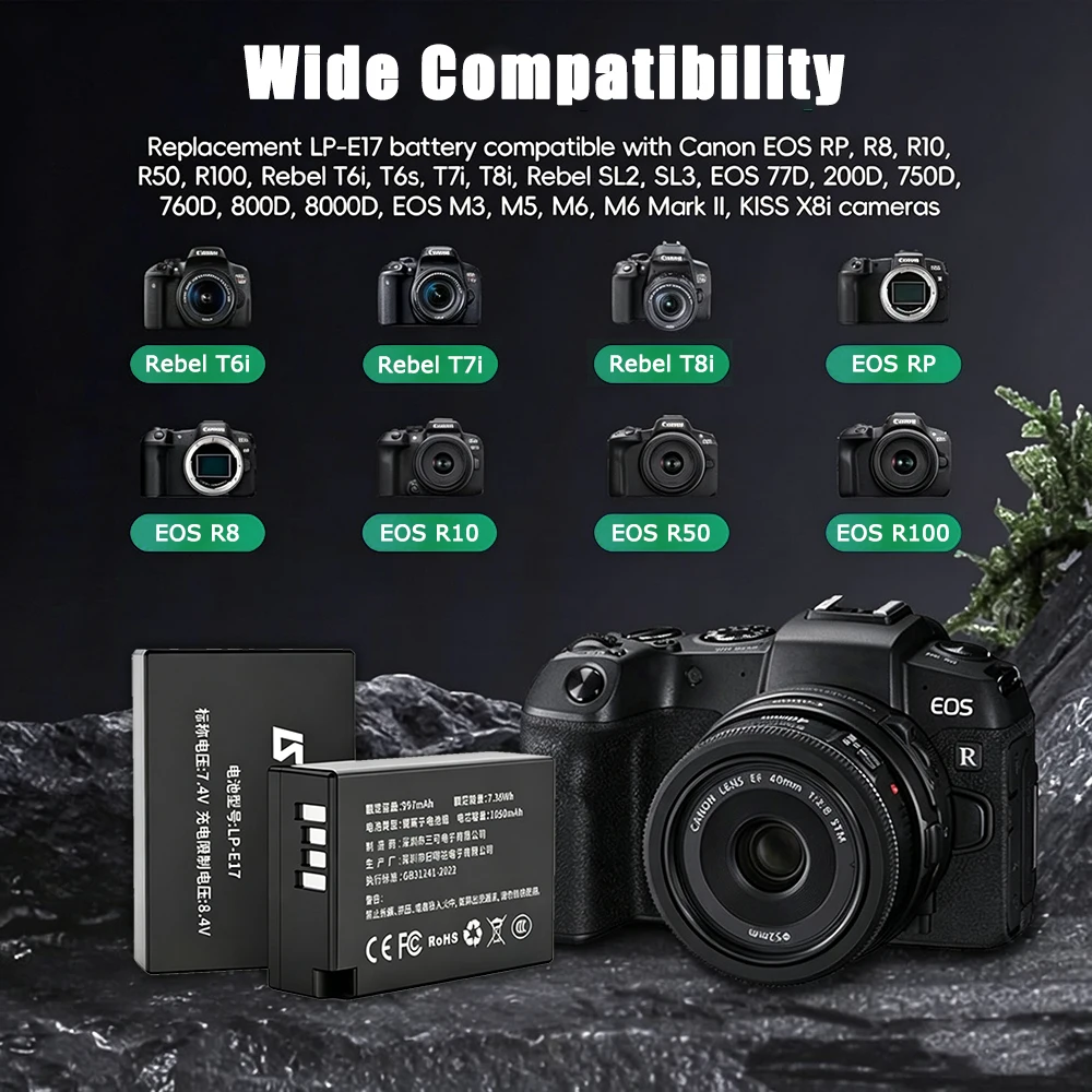 بطارية LP-E17 لكاميرات كانون E - مراجعة Canon Camera Eos R50 وسعره